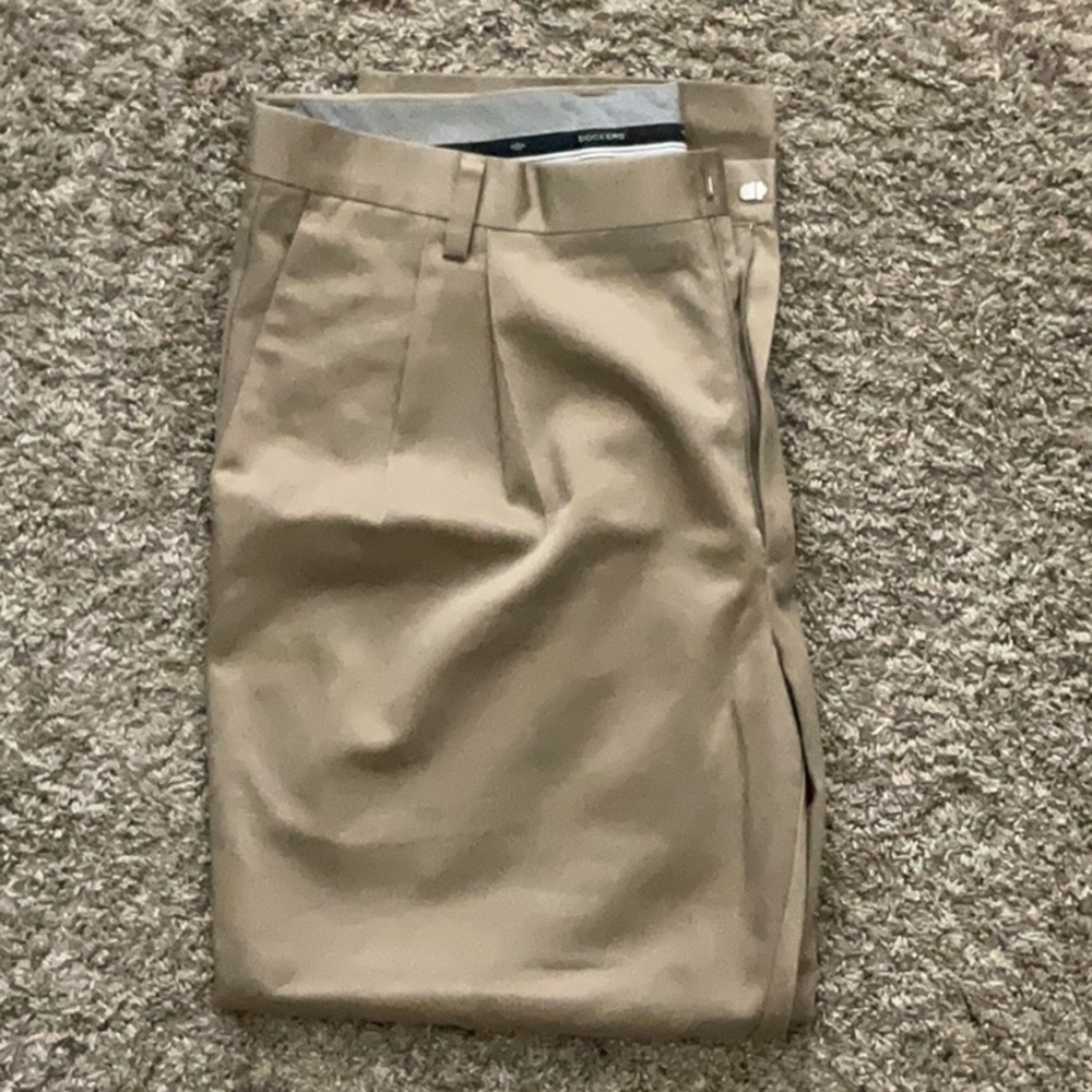 Dockers Tan Chinos Flat Front Business Casual